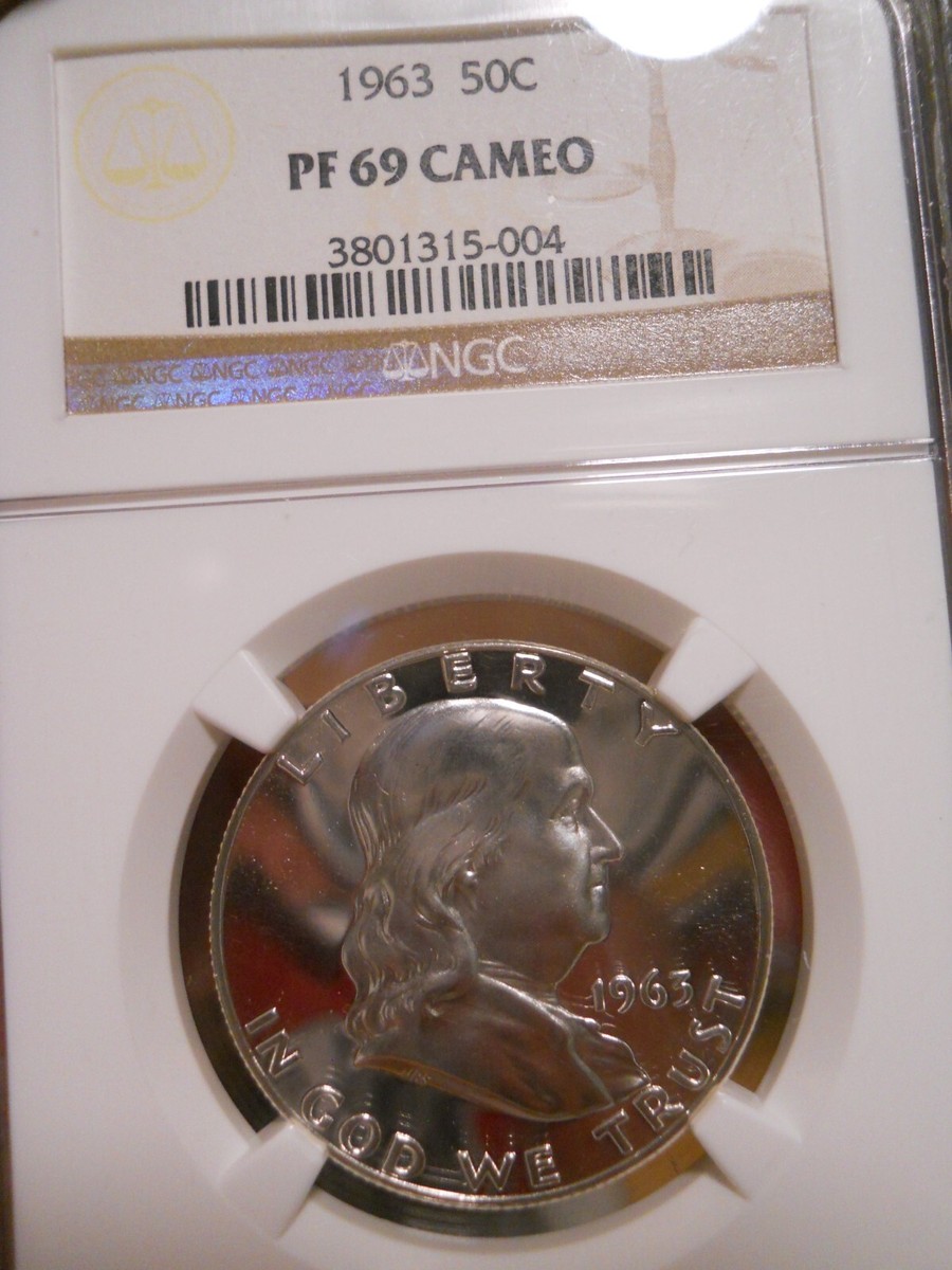 1963 Franklin Half NGC PF69 Cameo Blast White PR69 Cam RARE | eBay