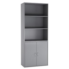 Wide 3 Tier Book Shelf Deep Bookcase Storage Cabinet Dining Living Room Display