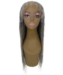 braided wigs grey