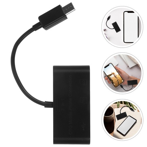 3 in Otg Card Reader Multifunction Adapter Phone Connection Mobile Connector - 第 1/12 張圖片
