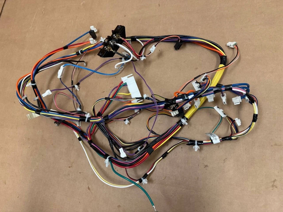 Arnés de cables y bloque de terminales para secadora GE OEM WE08X32439 WE04X31779 Foto 3 de 4