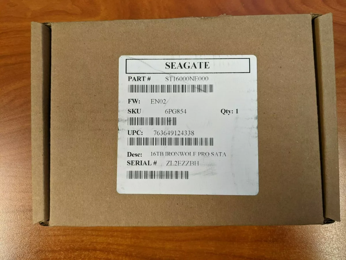 Seagate IronWolf Pro 16TB Internal 7200RPM 3.5