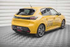 Street Pro Heckschürze Heck Ansatz Diffusor passend für Peugeot 208 Mk2 rot
