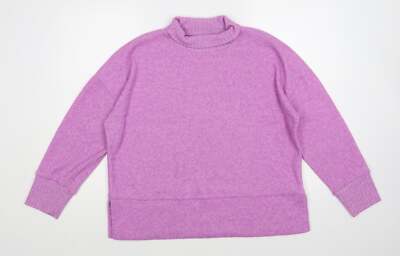 Dunnes Stores Damen Pullover lila Rollkragen Polyestermischung Größe M