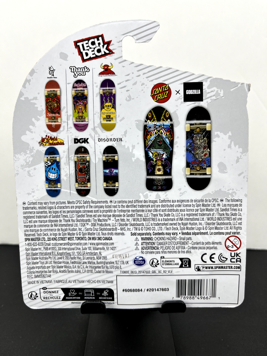 Tech Deck Santa Cruz Target Exclusive Godzilla Robot Holo Black