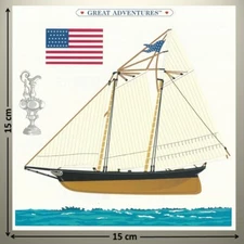 Mrs Grossman's Sticker - GREAT ADVENTURES - THE AMERICA - YACHT - UP TO 20% OFF!