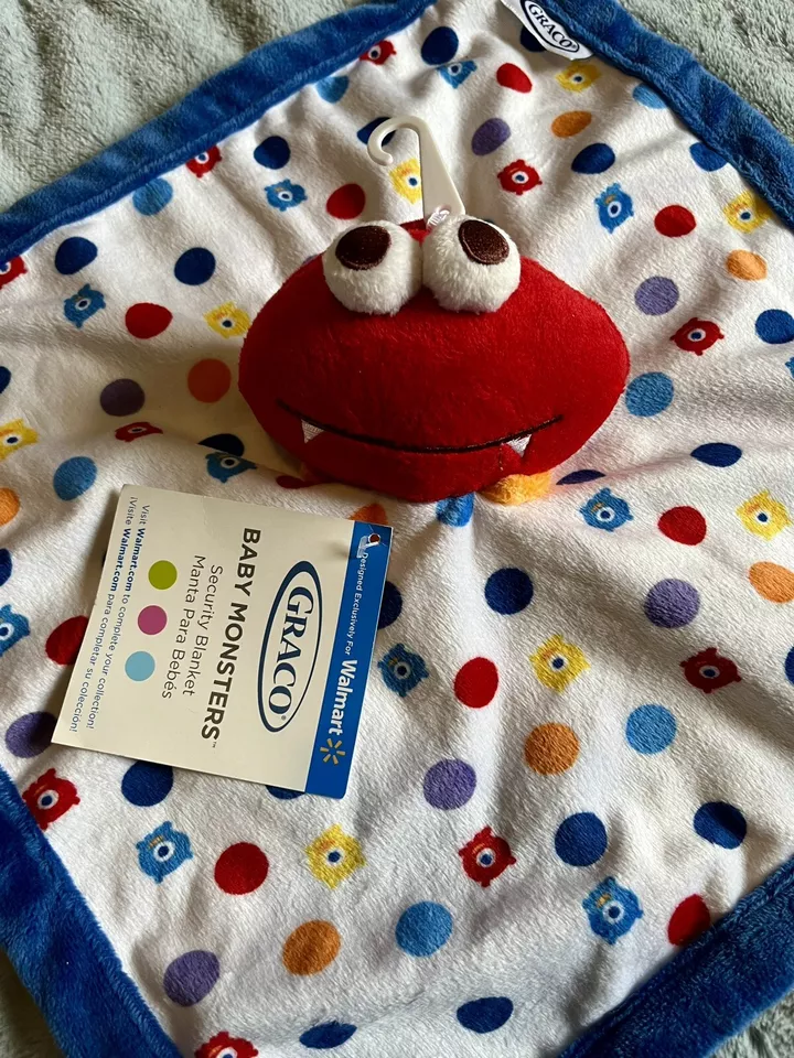 Manta de seguridad Graco Red Baby Monster multicolor 13 pulgadas Foto 2 de 4