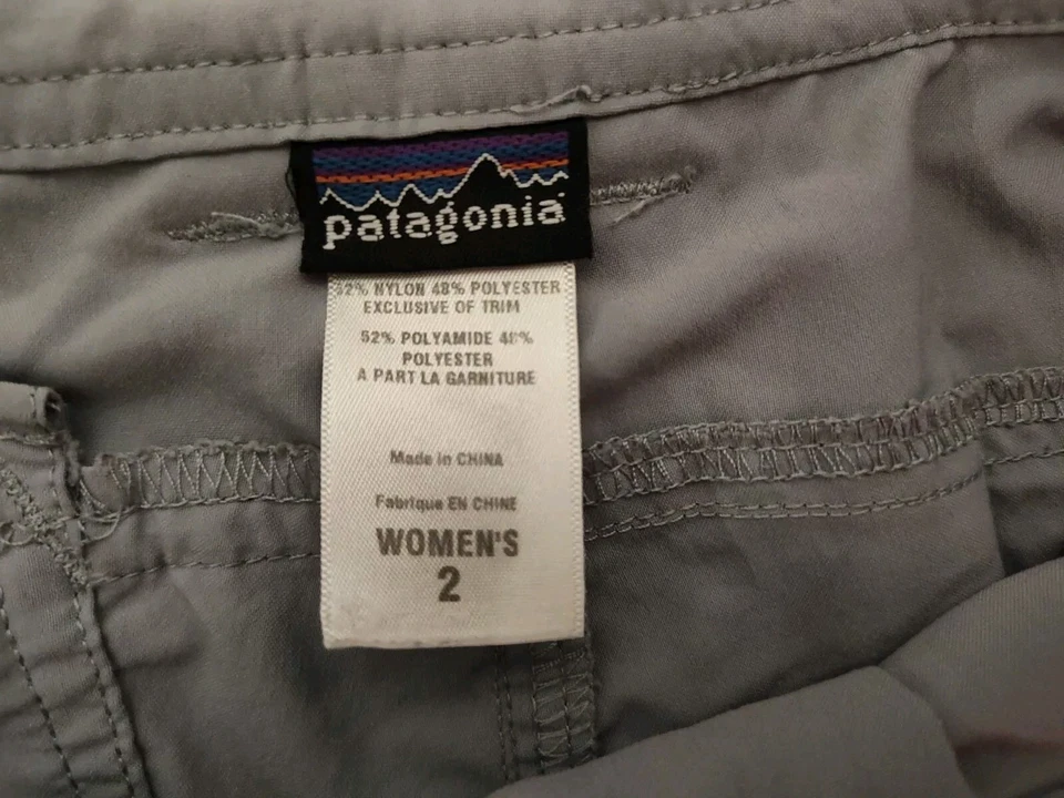 Pantalones Cortos Patagonia Para Mujer Talla 2 Gris Elastizados Todo Uso 10" Chino Excelente Foto 2 de 4