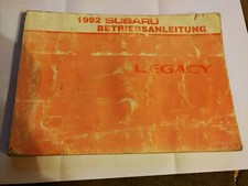 Subaru Legacy 1992 Betriebsanleitung