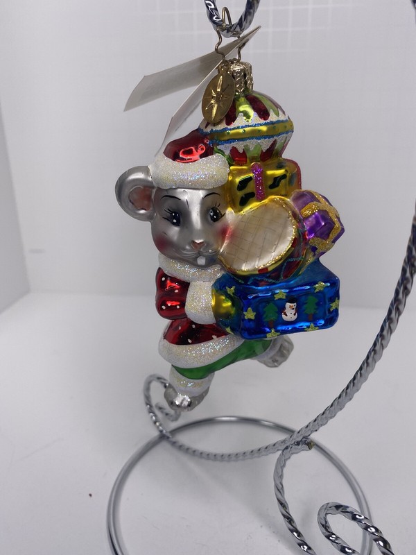 CHRISTOPHER RADKO "MERRY MOUSE MAGIC" 2002 CHRISTMAS ORNAMENT 