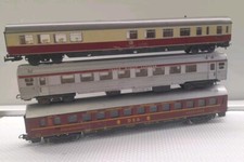 LIMA H0 TRIS CARROZZE NS CONVOGLIO internazionali X 656 645 424 646