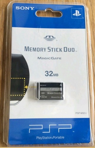 32MB Sony Memory Stick Duo PSP Memory Card - Playstation Portable * BRAND  NEW | eBay