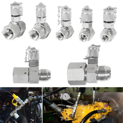 JIC37 Hydraulic Swivel Run Tees Connector Set for Excavator 9000PSI/600BAR/60MPa