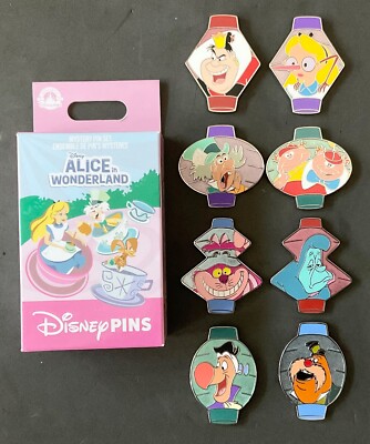 Disney アリス　キャニスター Disney 2024 Alice in Wonderland Mystery Complete Pin Set | eBay