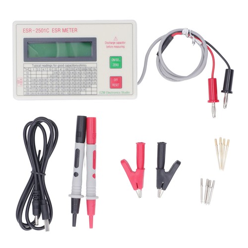 Handheld ESR Capacitor Tester Smart Shutdown Function ABS Capacitance Meter - Picture 3 of 6