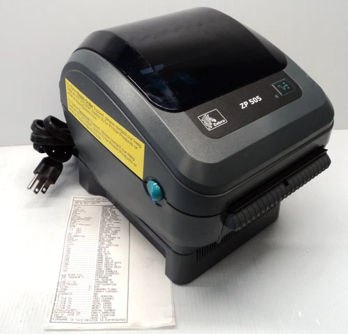 Zebra ZP505 Direct Thermal Shipping Label Printer with Power Cord