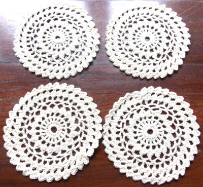 Napperons En Dentelle Au Crochet Napperon Rond En Coton Faits À La Main