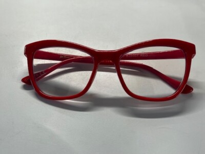  Betsey Johnson   +1.50  Red Frame Oversized Reading Glasses