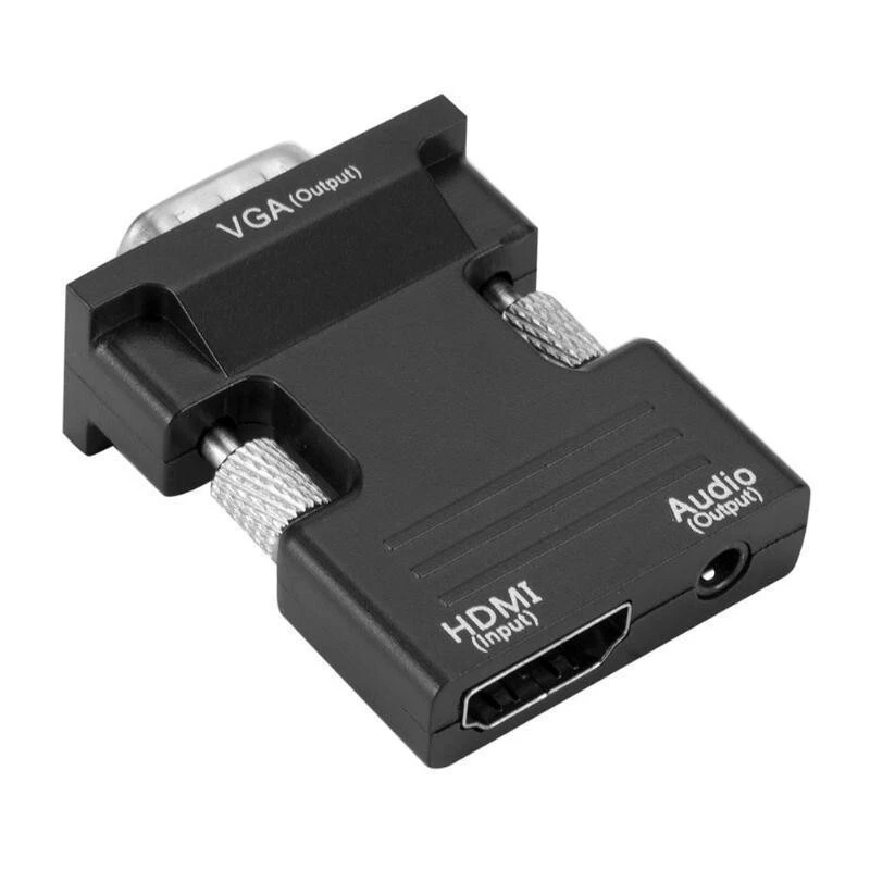 HDMI  zu auf VGA mit Audio Output Cable Converter Adapter 1080P - Bild 2 von 4
