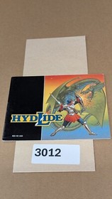 Hydlide - Nintendo NES- Manual Only **NO GAME!