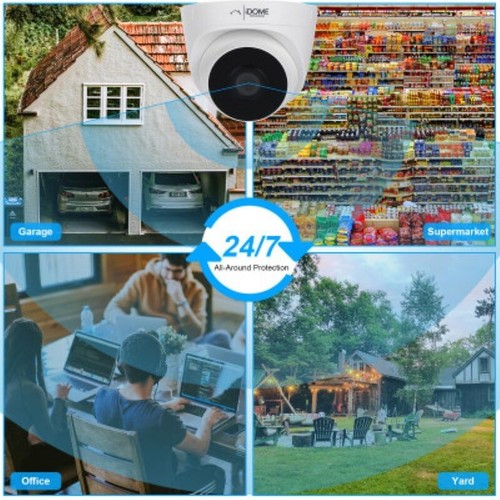 IDOME CCTV HOME SECURITY DOME CAMERA 2MP 3.6M HD OUTDOOR IR NIGHT VISION 4 IN 1 - Picture 5 of 6