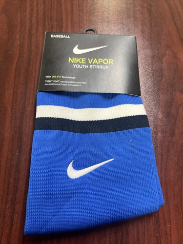 Nike Vapor Stirrup Socks Baseball Softball Game Royal Blue White Youth One Size