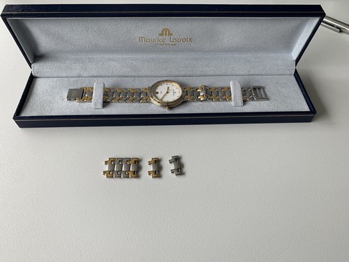 Maurice Lacroix Les Classiques LC1227-PVY13-130-1 38mm Silberton/Goldton... - Bild 3 von 4