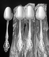 NEW Imperial International CHALMETTE Set 4 SOUP SPOONS 7 1/8" Stainless Flatware