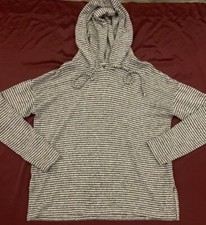 LUCKY BRAND Size Medium Light Weight Striped Hoodie