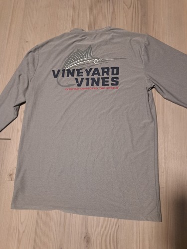 Camicia Vineyard Vines uomo S grigia performance manica lunga spandex - Foto 4 di 4