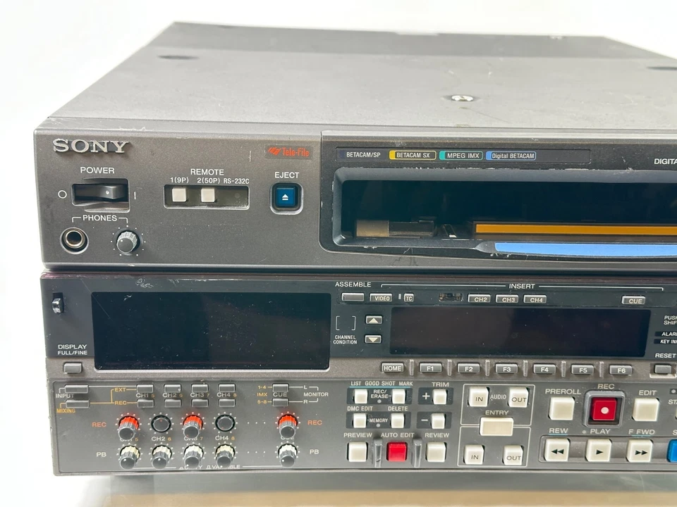 Video digital Sony DVW-M2000 DigiBeta Betacam SP/SX/MPEG IMX G3D Foto 3 de 4