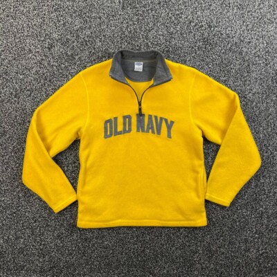 Vintage Y2K Old Navy Quarter Zip Fleece Sweatshirt Adult Size