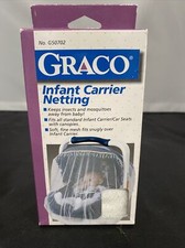 Graco Mesh Infant Carrier Bug Insect Fitted Netting Fits Standard Carriers
