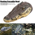 Artificial Fake Crocodile Alligator Head Floating Foam Decoy Resin Garden Decor