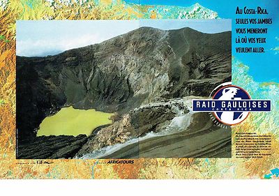 ADVERTISING ADVERTISING 017 1990 Raid Gauloises (2p) Africatours Costa Rica