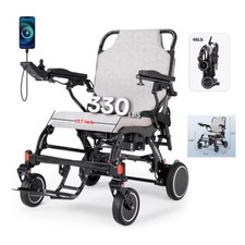 2PCS Battery Carbon Fiber Electric Wheelchairs All Terrain for Airline Approved