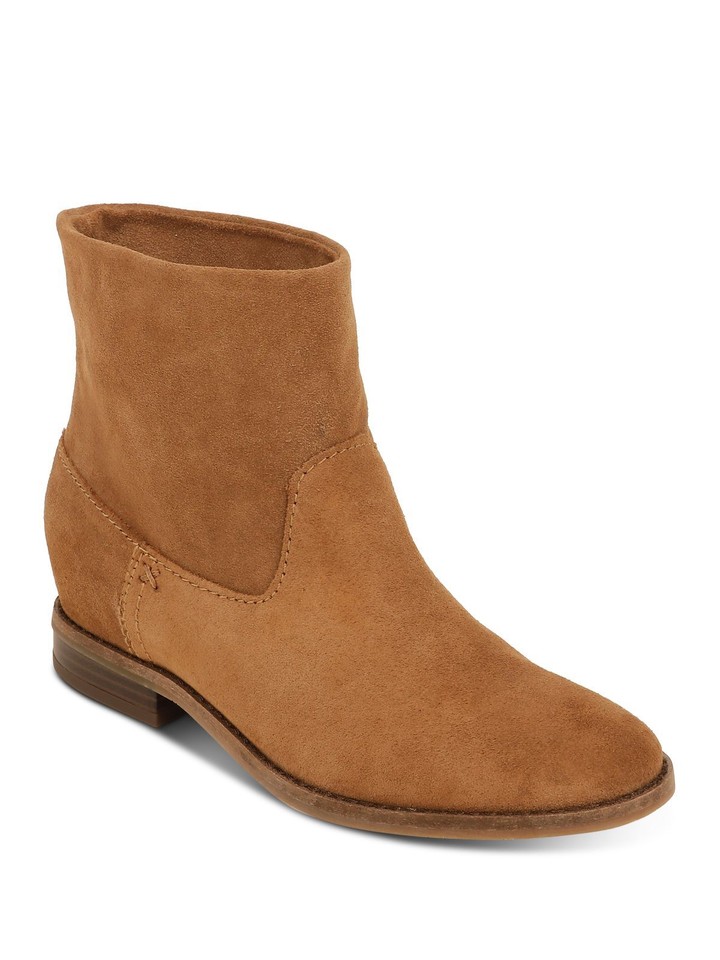 SPLENDID Womens Brown Cushioned Lewis Round Toe Block Heel Leather Booties 7.5 eBay