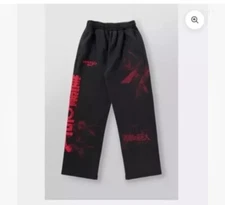 YOUNGLA X Attack On Titan AOT© Baggy Joggers THE HUNTERS Medium New Sold Out