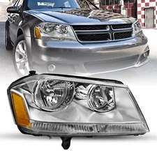 For 2008-2014 Dodge Avenger Se/Sxt Headlamp Passenger Side Halogen Headlight 