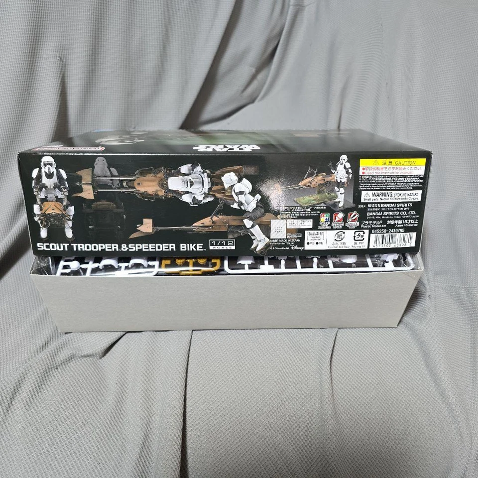 1/12 Scout Trooper & Speeder Bicicleta Star Wars Return Jedi Figura Modelo Plástico Foto 4 de 4