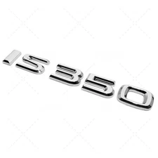 Lexus Trunk Lid chrome IS 350 Letter Logo Badge Decal Car Emblem F-Sport