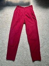 Vintage Lee Dark Red Corduroy Straight Leg Pants size 11