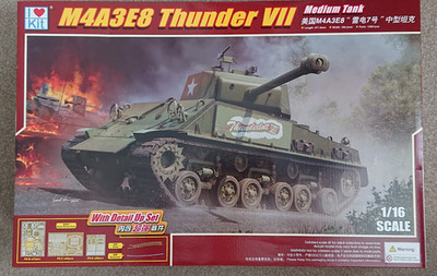 ilovekit 61621 M4A3E8 Sherman Tank ''Thunderbolt VII'' 1:16 Modellbausatz NEU