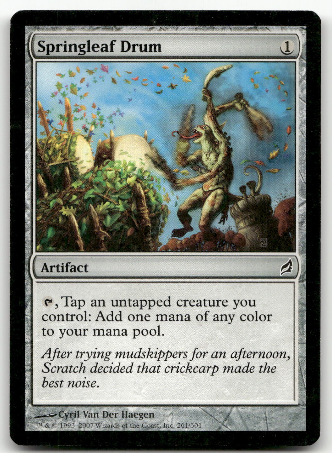 Springleaf Drum #261 (MP) Lorwyn LRW Magic MTG