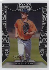 2019 Panini Prizm Snakeskin Prizm 17/50 Myles Straw #96 o3p