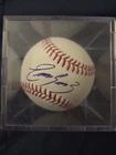 Eugenio Suarez Signed  Rawlings OMLB Baseball*Authentic MLB COA HOLO* In Holder*