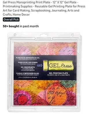 Threlaco Gel Printing Plate For Art Press- Reusable Square Art Plate