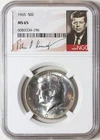 1965 Silver Kennedy Half Dollar NGC MS65