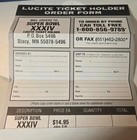 Vtg Lucite 2000 SUPER BOWL XXXIV  FOOTBALL TICKET NFL RAMS vs TITANS — photo 4
