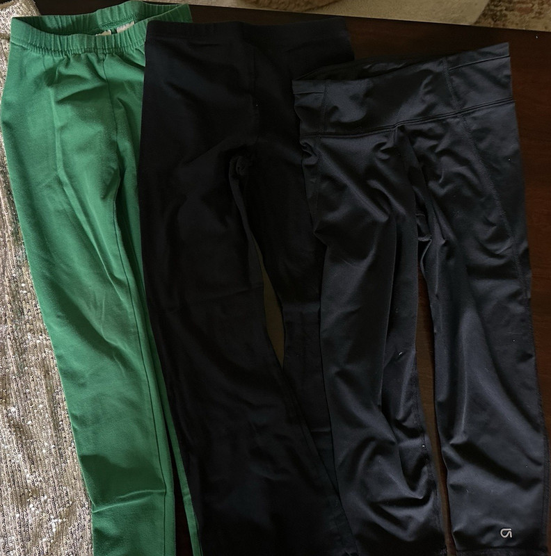 Lot of 4 Girls Multicolor Cotton Canvas Dress Pants, Size M, Straight Leg